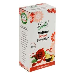 Маска-убтан (глина) для лица, очищение и омоложение, Роза, Multani Rose Powder, Lalas, 100 гр