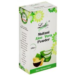 Маска-убтан (глина) тонизирующая для лица, Multani Aloe Vera Powder, Lalas, 100 гр