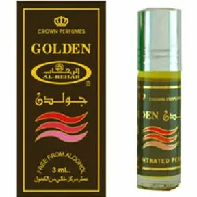 Духи масляные Golden (Золотой), Al Rehab, 6 мл