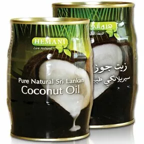 Натуральное кокосовое масло, нерафинированное, Hemani, 400 мл