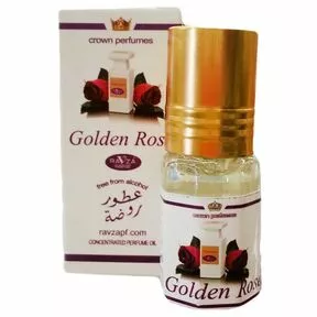 Духи масляные Golden Rose (Золотая Роза), Ravza, 3 мл