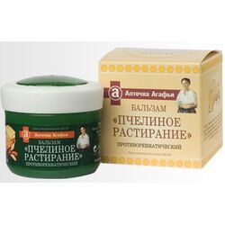 Бальзам Пчелиное растирание Противоревматический, Аптечка Агафьи, 75 мл